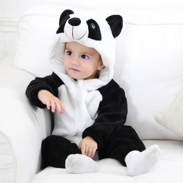 Baby Strampler mit Tiermotiv – weich, atmungsaktiv und bequem