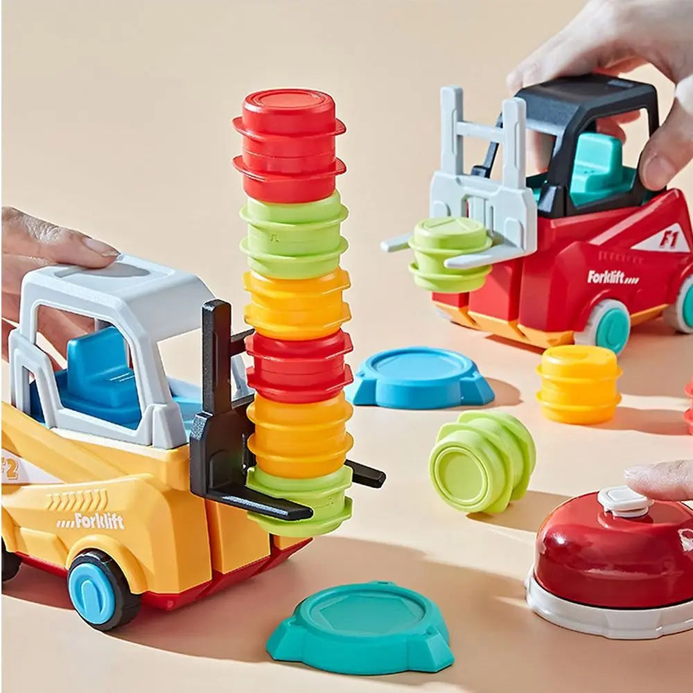 Gabelstapler Spielzeug Kinder - Motorik Familienspiel ab 3 Jahren
