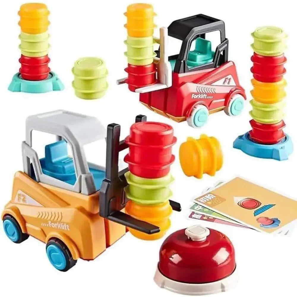 Gabelstapler Spielzeug Kinder - Motorik Familienspiel ab 3 Jahren
