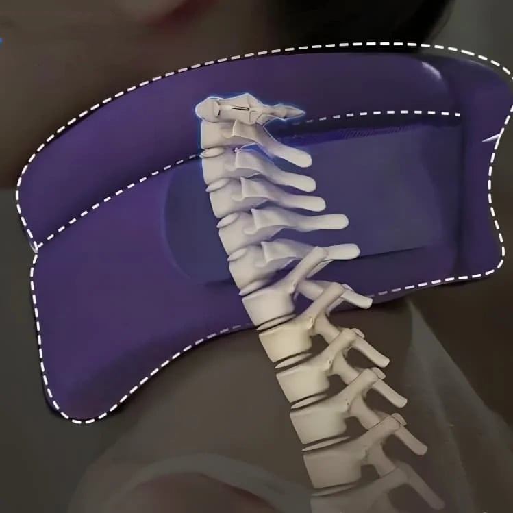 Ergonomisches Nackenkissen Memory Schaum V-Form für besseren Schlaf