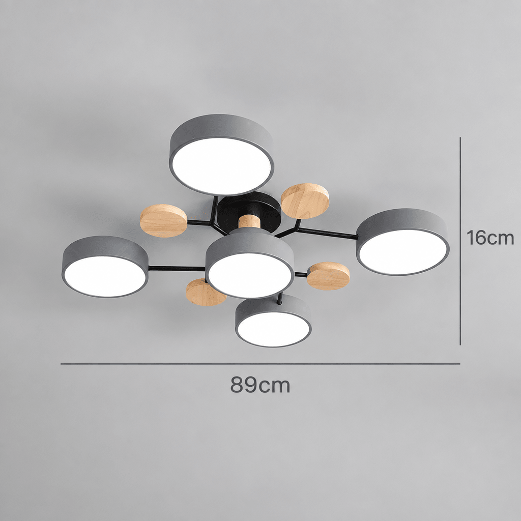 Runde LED Deckenleuchte Minimalistisch für Wohn- und Schlafzimmer