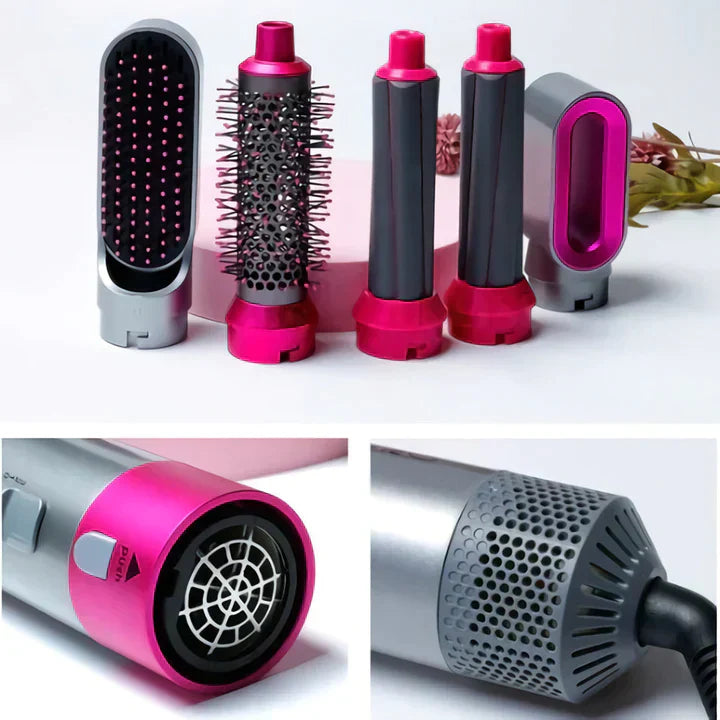 5-in-1 Haarstyling Gerät - Locken, Wellen & Glätten für alle Haartypen