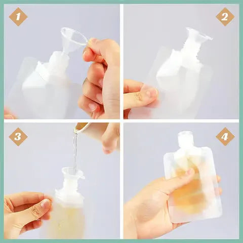 Transparente Reise Kulturtasche für Kosmetik und Make-up Organisation