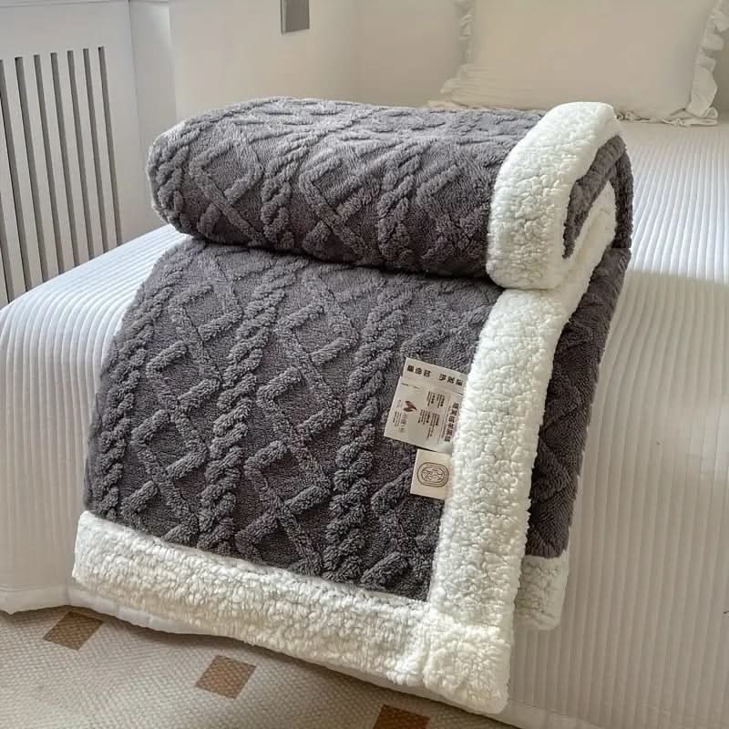 Flauschige Sherpa-Fleece Decke – weich, warm und vielseitig