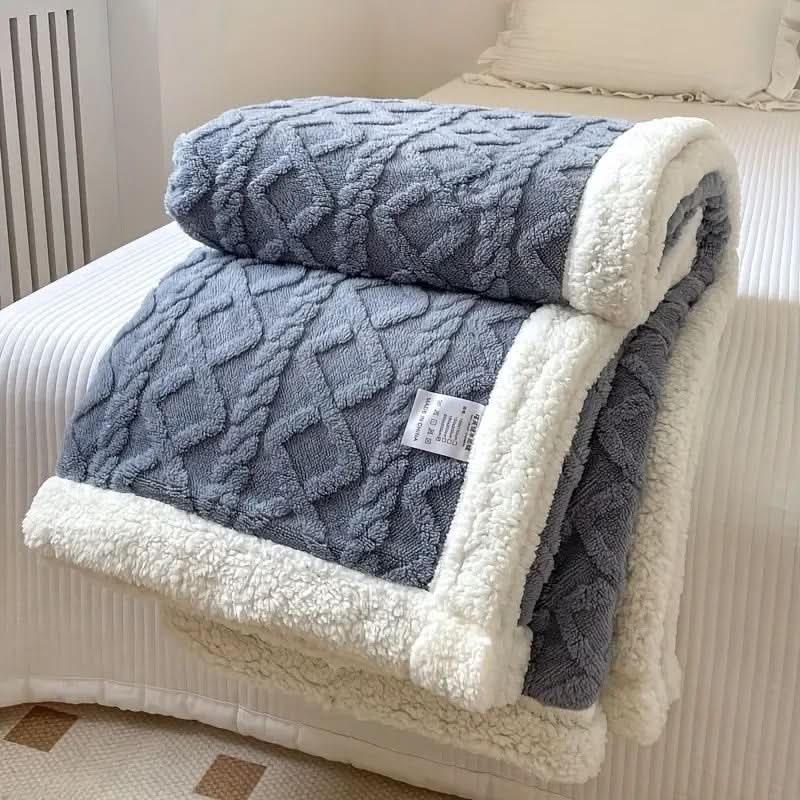 Flauschige Sherpa-Fleece Decke – weich, warm und vielseitig