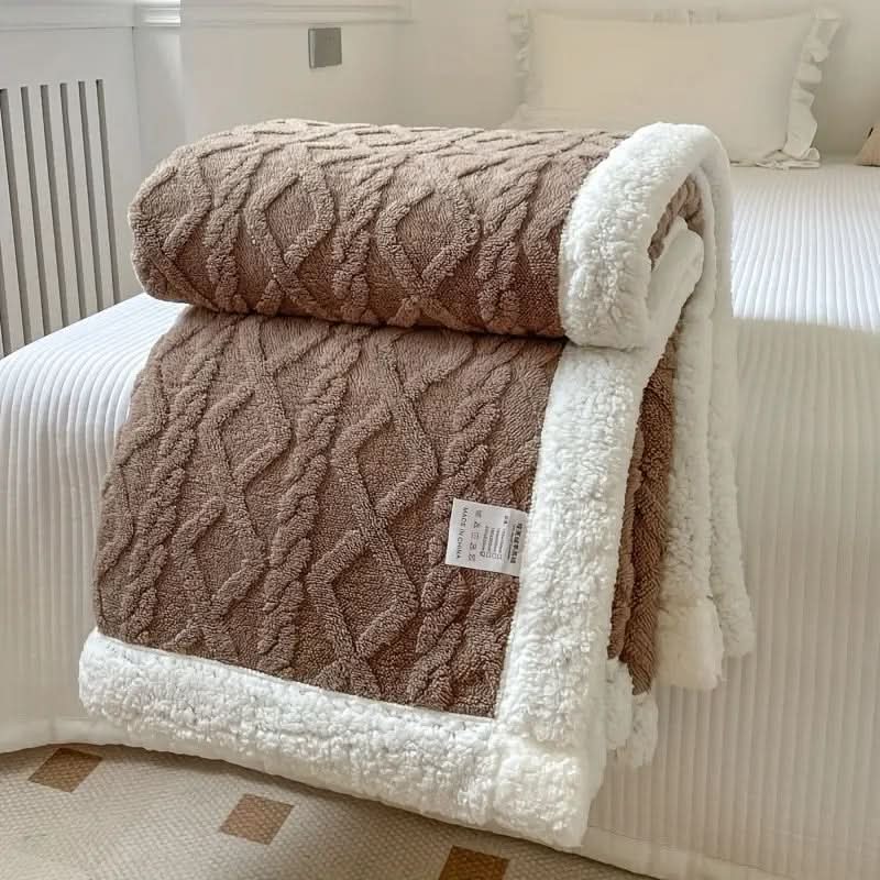 Flauschige Sherpa-Fleece Decke – weich, warm und vielseitig