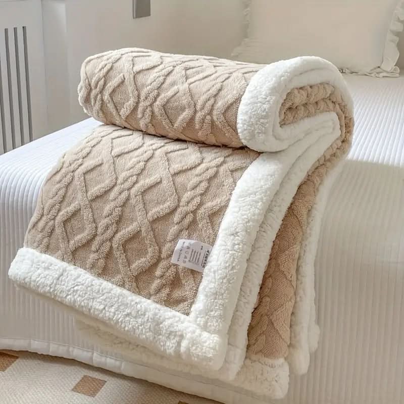 Flauschige Sherpa-Fleece Decke – weich, warm und vielseitig