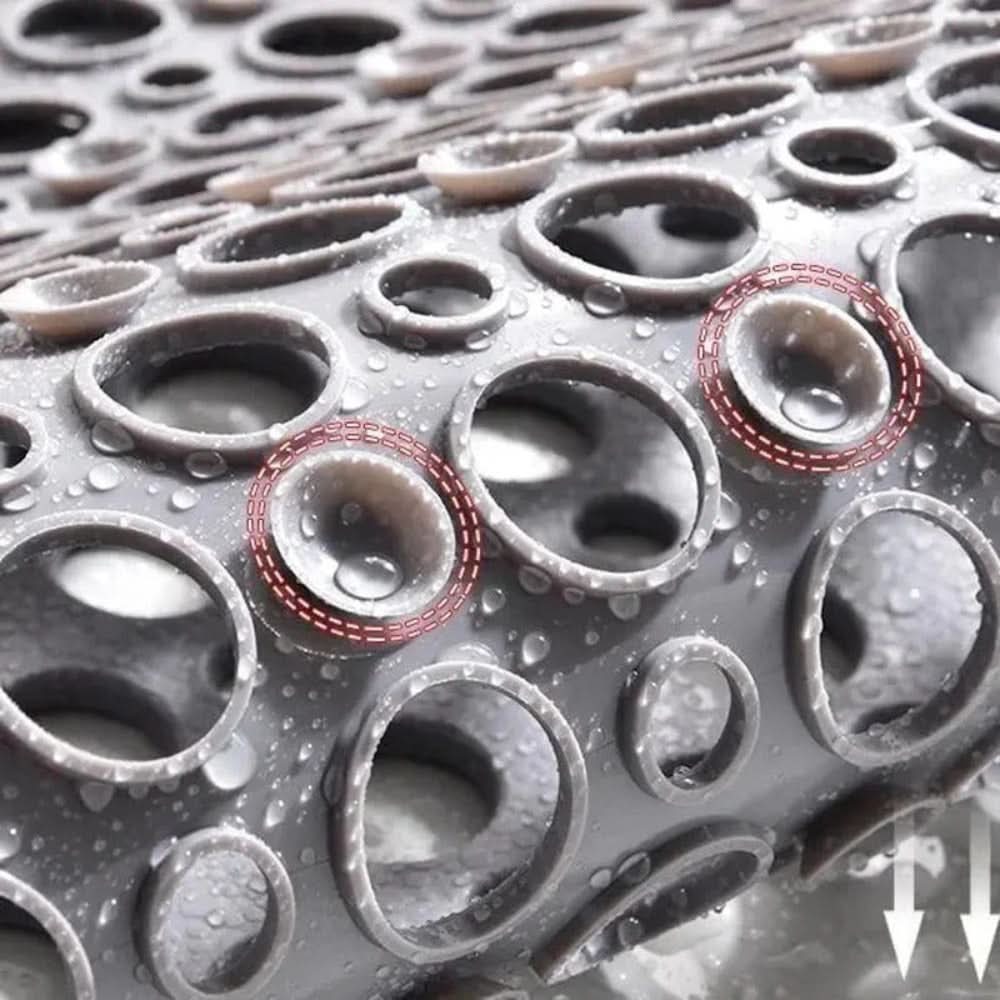 Antirutschmatte Dusche – rutschfeste Badematte mit Saugnäpfen