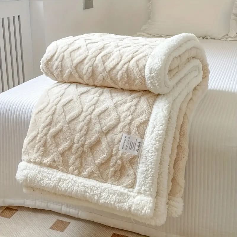 Flauschige Sherpa-Fleece Decke – weich, warm und vielseitig
