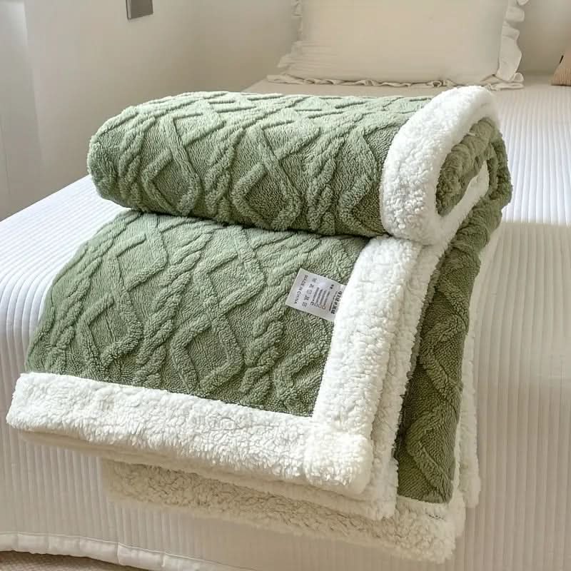Flauschige Sherpa-Fleece Decke – weich, warm und vielseitig