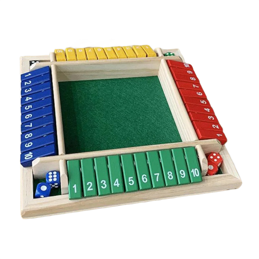 Shut The Box Würfelspiel aus Holz für Kinder und Familien
