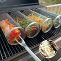 Edelstahl Grillkorb Röhre – Gemüse & Fleisch gleichmäßig grillen