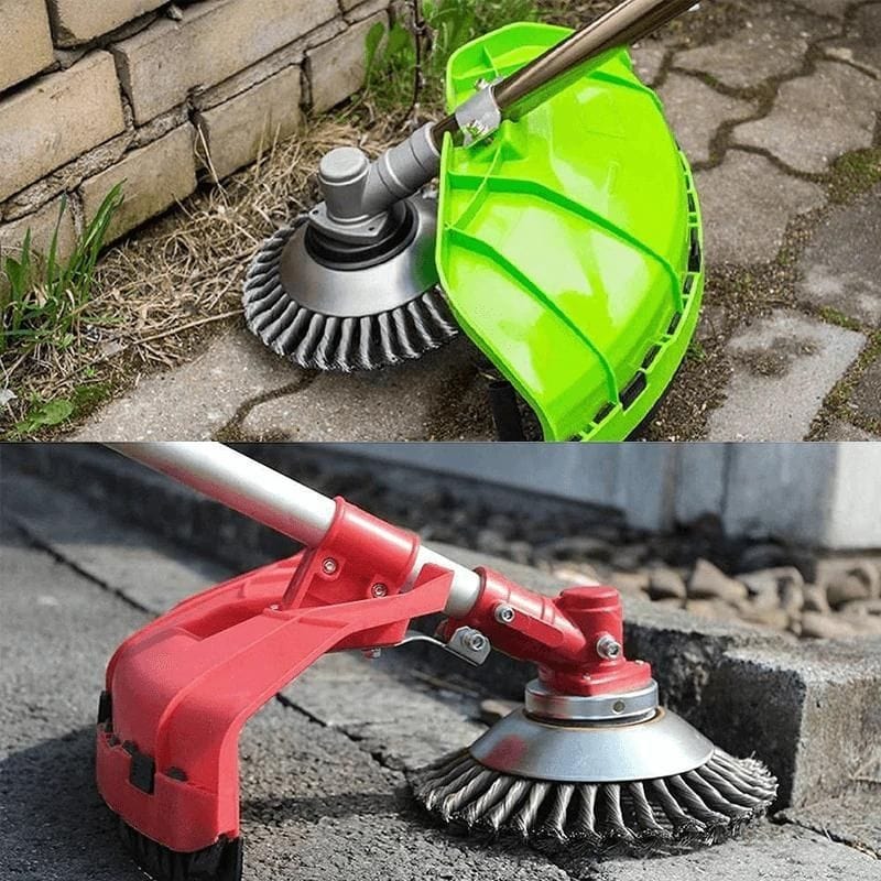 Unkrautbürste Stahldraht für Garten - Moos Unkraut Gras Entferner