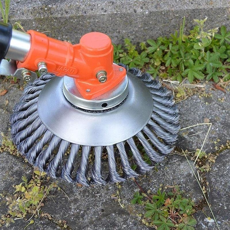 Unkrautbürste Stahldraht für Garten - Moos Unkraut Gras Entferner