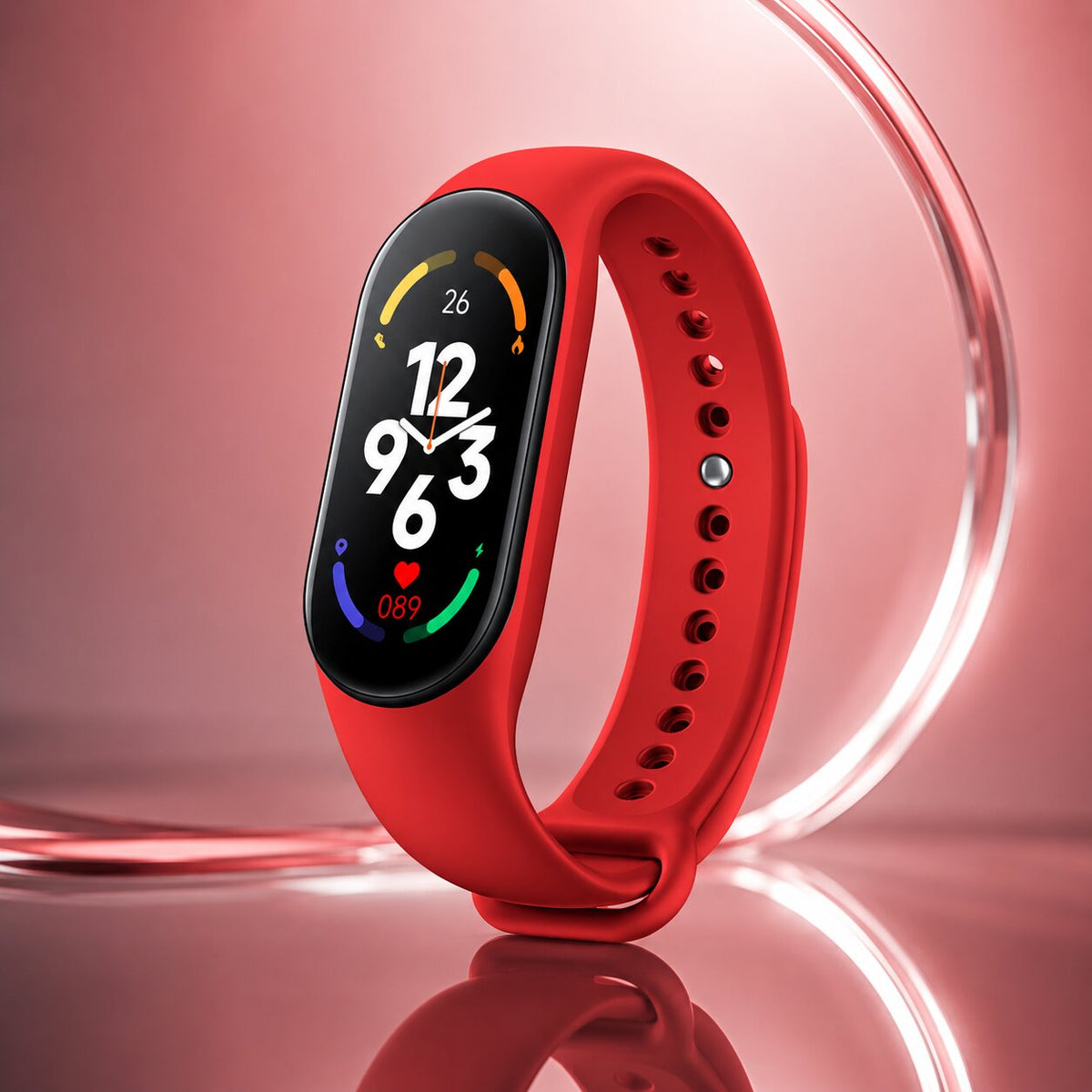 Fitness-Tracker mit Touchdisplay – Schritte und Herzfrequenz