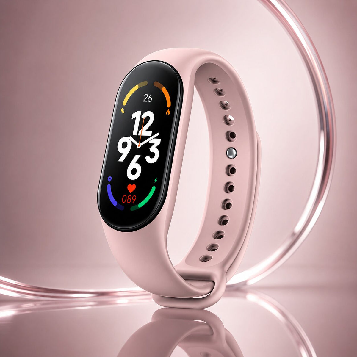 Fitness-Tracker mit Touchdisplay – Schritte und Herzfrequenz