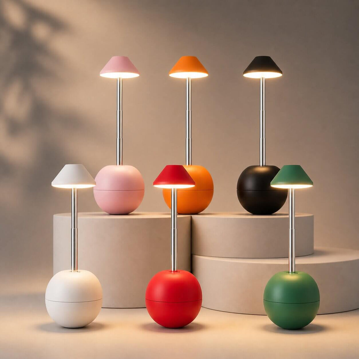 LED Nachttischlampe mit Fernbedienung und USB-Anschluss