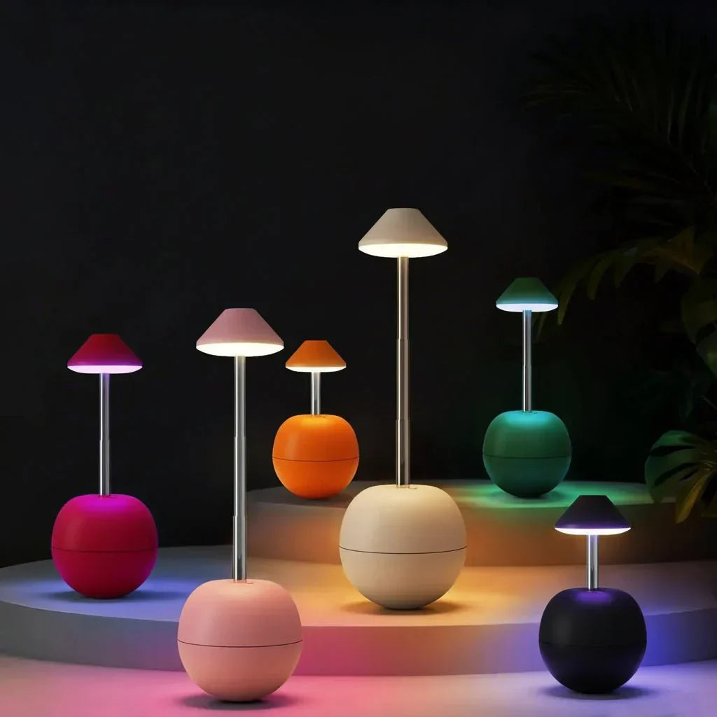 LED Nachttischlampe mit Fernbedienung und USB-Anschluss