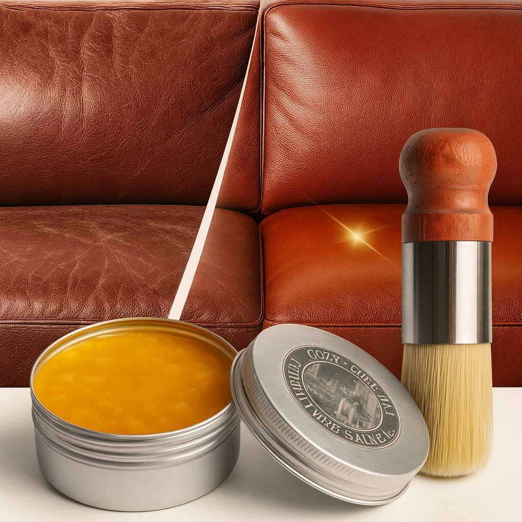Lederpflege Balsam für Sofa, Autositze & Leder - Schutz & Glanz