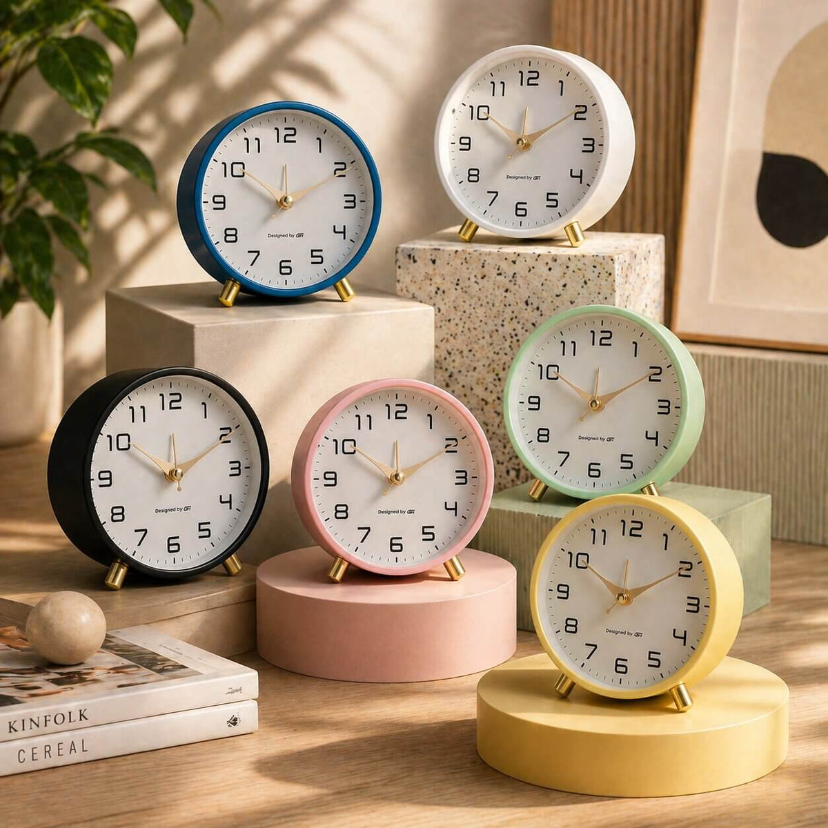 Analoge Tischuhr geräuschlos – lautloses Uhrwerk für Büro und Schlafzimmer