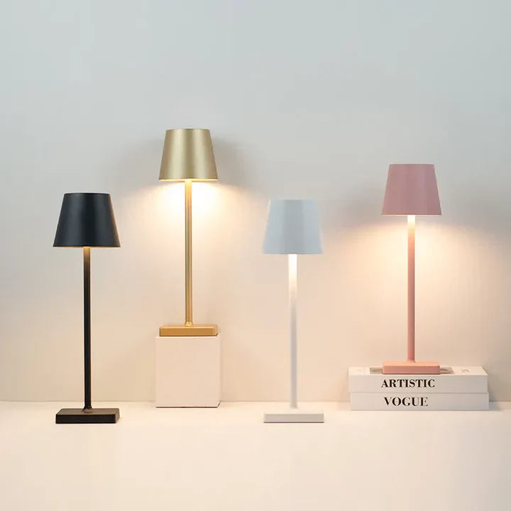 Kabellose LED-Tischlampe mit Touch-Dimmer und USB-C Akku