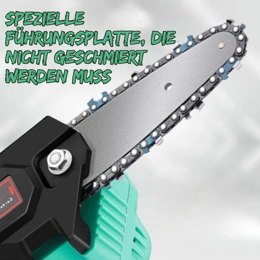 Mini Kettensäge Akku - Kabellose Motorsäge für Gartenarbeit und Holz