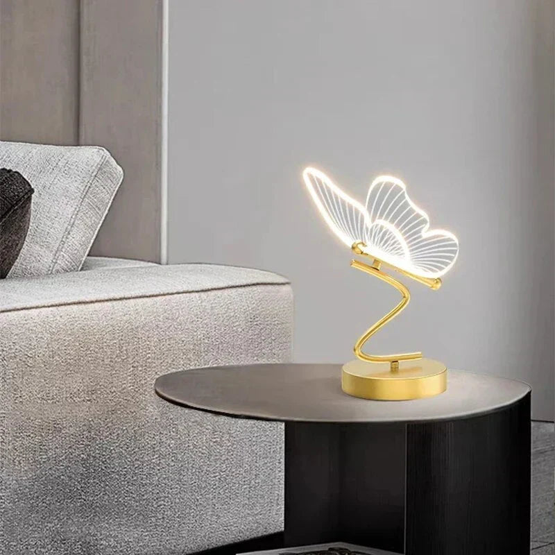 LED Tischleuchte aus Eisen und Acryl – kompaktes modernes Design