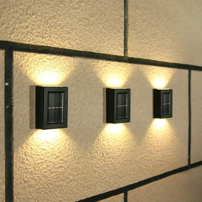 Wandlampe Außen mit warmweißem LED-Licht – 4er-Set