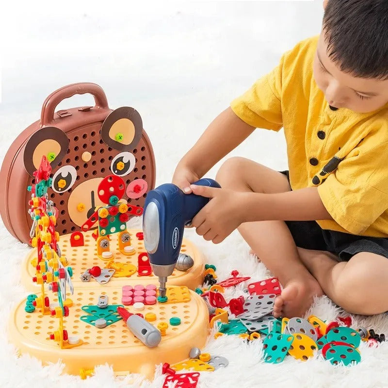 Bauklötze Konstruktionsspielzeug Kinder 3D Bausteine Set