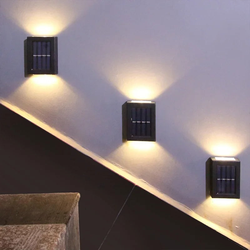 Wandlampe Außen mit warmweißem LED-Licht – 4er-Set