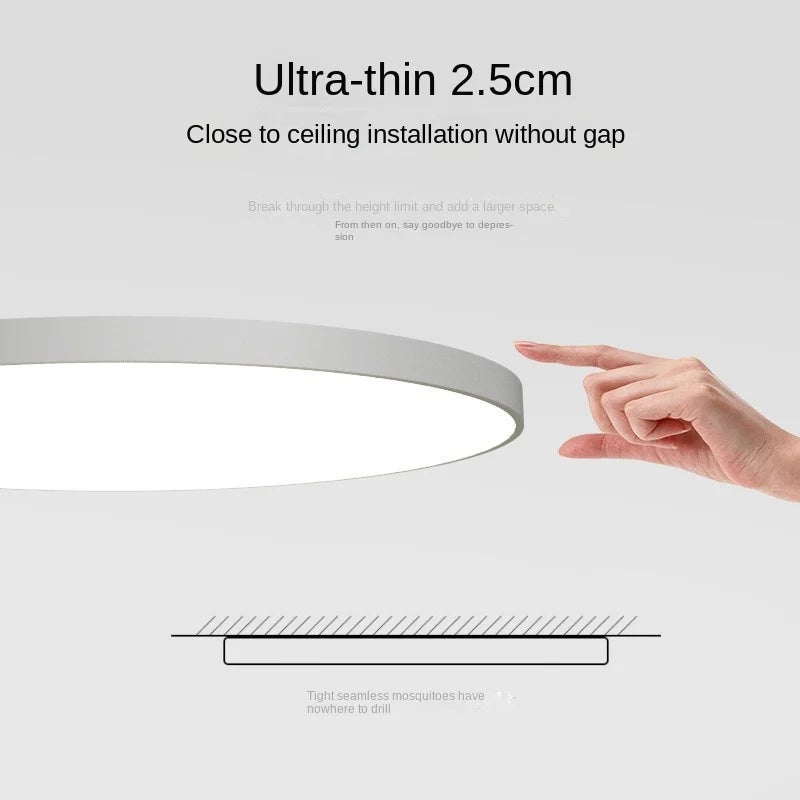 Runde LED Deckenleuchte flach – modern für Wohn- und Schlafzimmer
