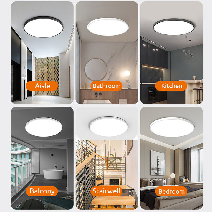 Runde LED Deckenleuchte flach – modern für Wohn- und Schlafzimmer