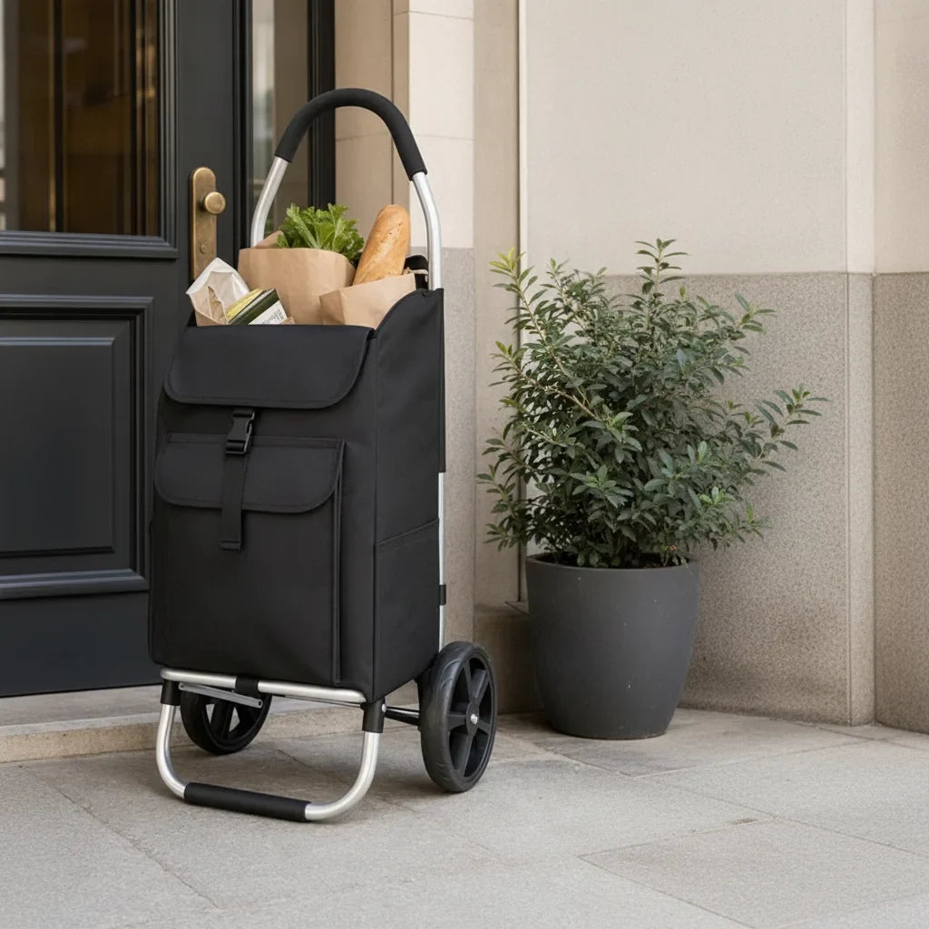 Faltbarer Einkaufstrolley mit Aluminiumrahmen – leicht & kompakt