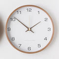 Holzwanduhr mit lautlosem Quarzwerk – minimalistisches Design