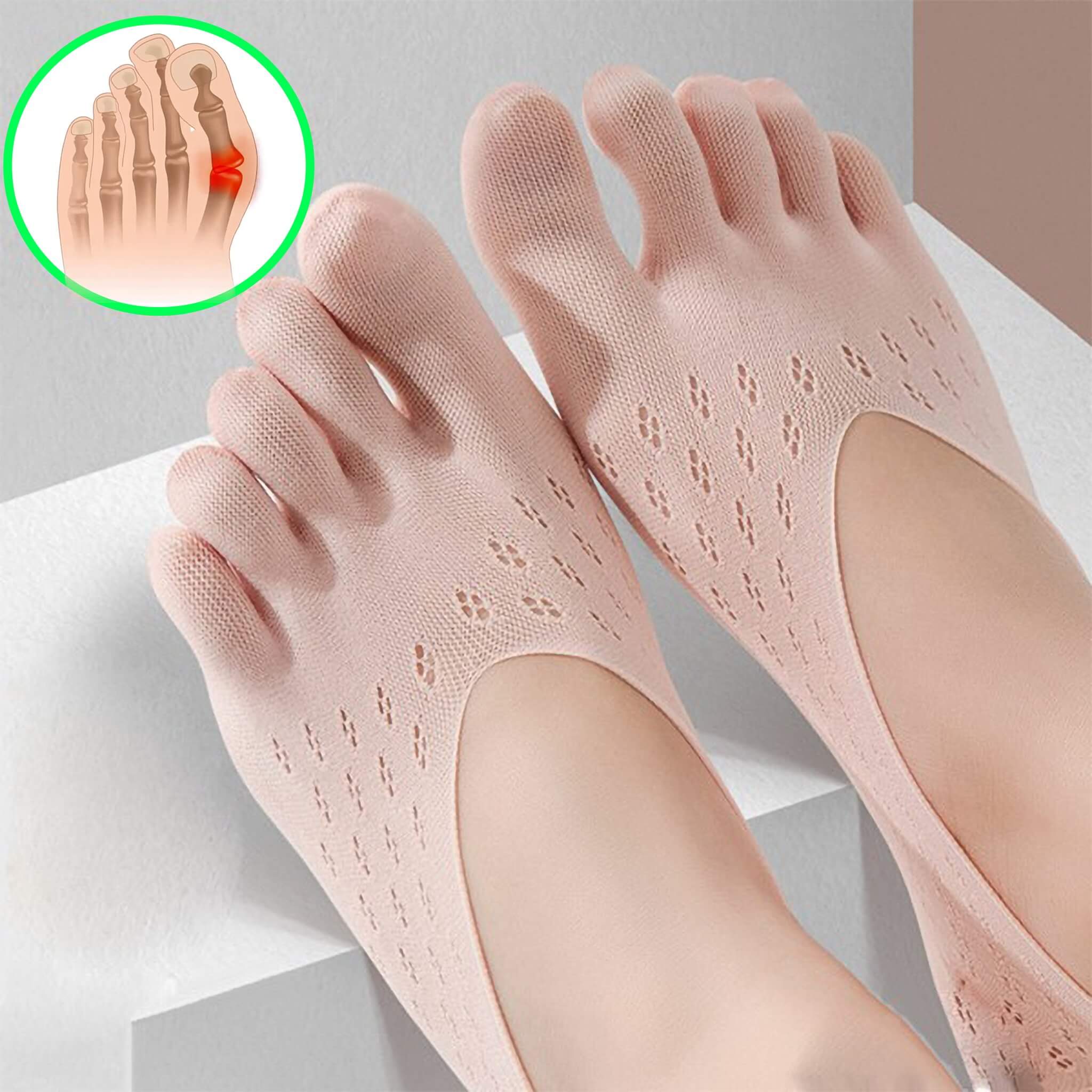 Zehensocken aus Baumwolle - Fünf-Zehen-Socken für Sport und Alltag