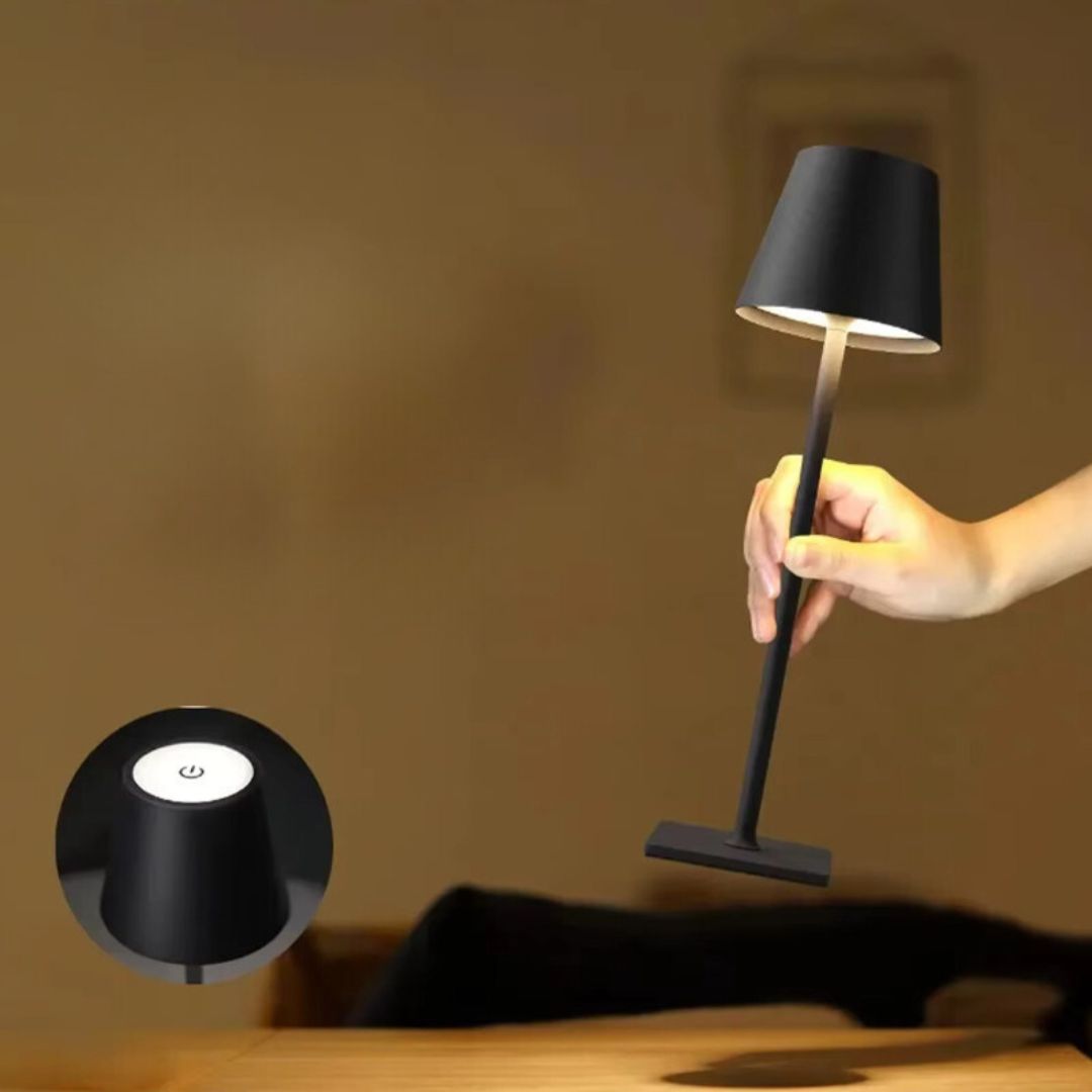 Kabellose LED-Tischleuchte mit Akku – dimmbar und flexibel