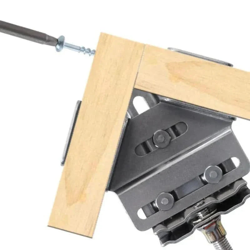 90° Winkelspanner aus Stahl – Präzise Holzverbindungen für Heimwerker