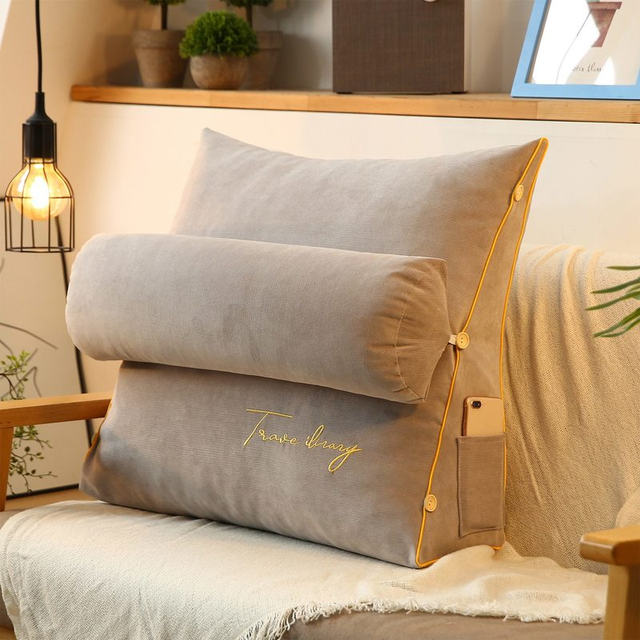 Dreieckiges Rückenkissen – Ergonomische Rückenunterstützung für Bett, Sofa und