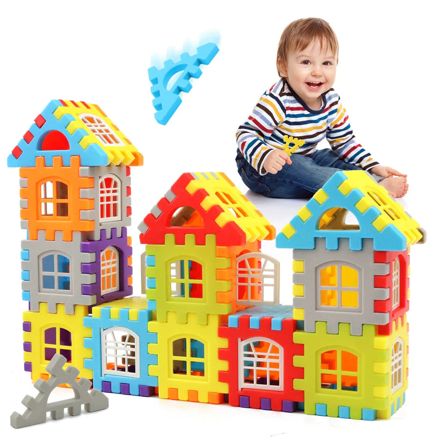 Montessori Bausteine Set - Kreatives Lernspielzeug für Kinder ab 3