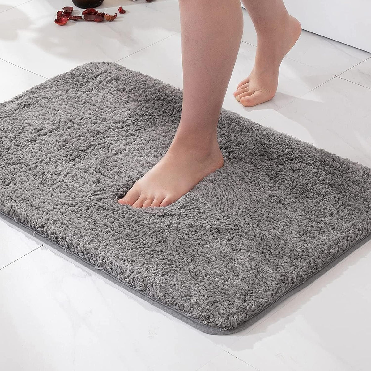 Weiche Badematte mit Antirutsch – saugfähig und waschbar