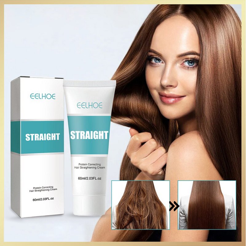 Keratin Haarglättungscreme - Anti-Frizz Haarpflege für glattes Haar