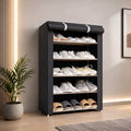 Schuhschrank mit Staubschutz – Schuhe sichtbar aufbewahren