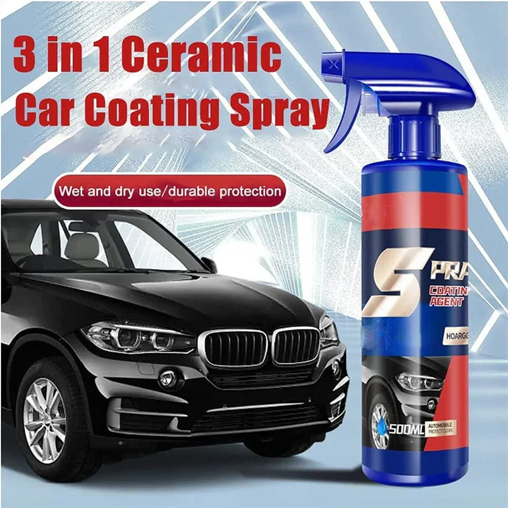 Auto Politur Spray 3in1 - Reinigen Polieren Schützen Autopflege