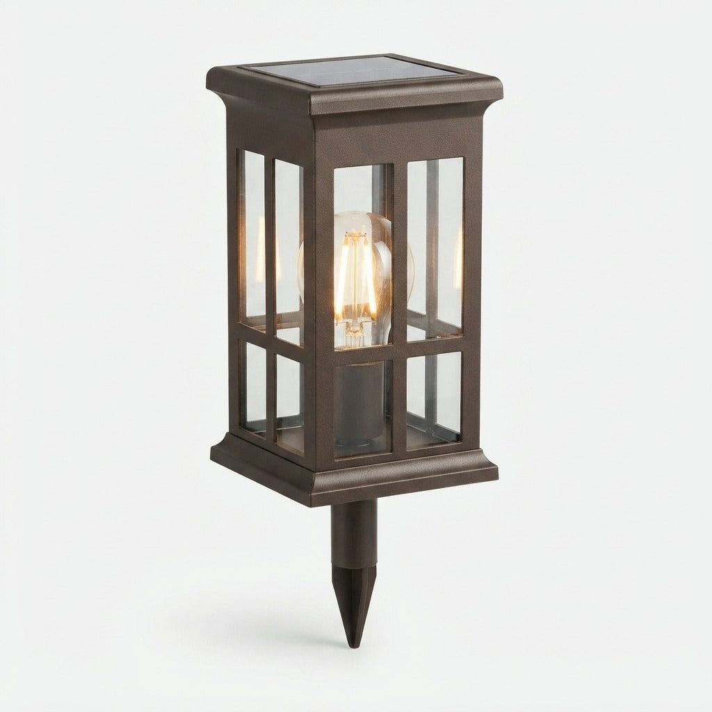 Gartenleuchte Laternen-Design mit Glühfaden-LED – 2er-Set