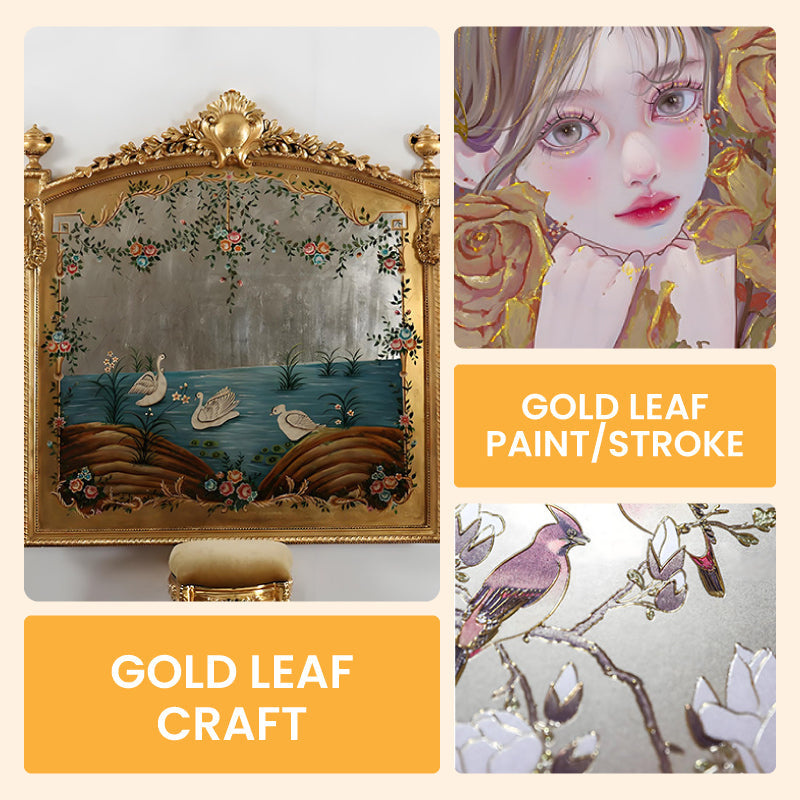 Metallfarbe Gold Silber für DIY Projekte - Wasserbasierte Lackfarbe 200g