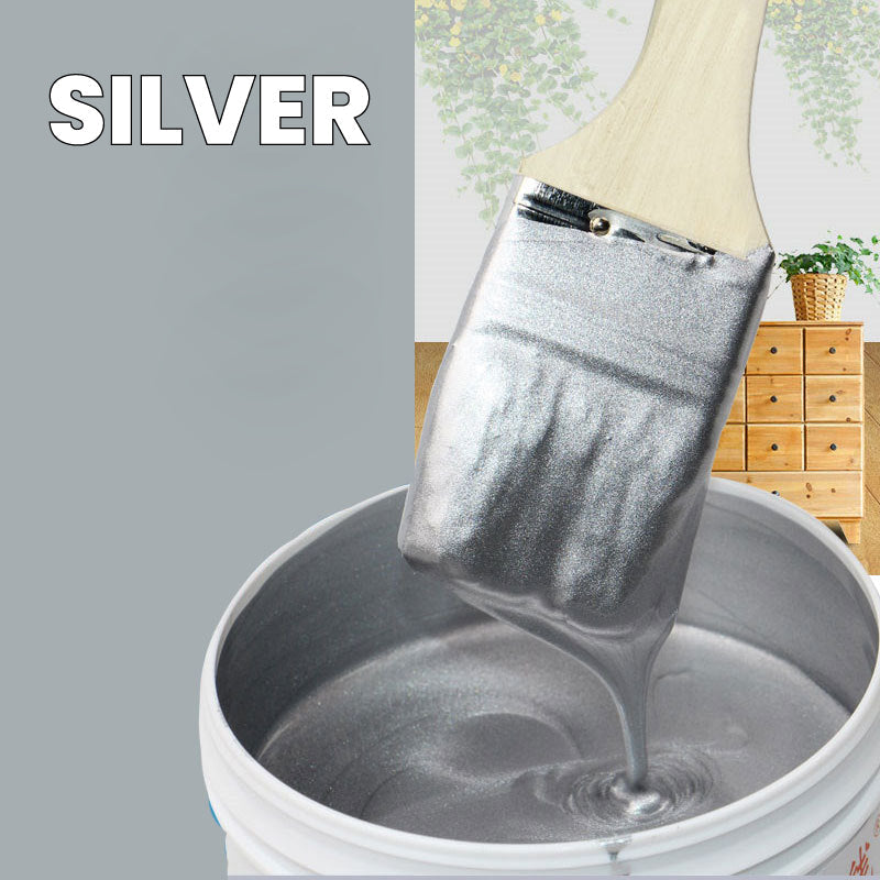 Metallfarbe Gold Silber für DIY Projekte - Wasserbasierte Lackfarbe 200g