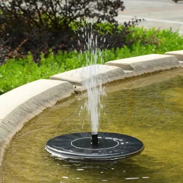 Solar Springbrunnen Vogeltränke für Garten & Teich mit Solarpumpe