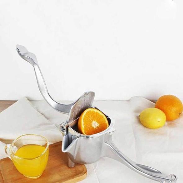 Manuelle Obstpresse aus Edelstahl – Hebelpresse für Zitrusfrüchte & Beeren