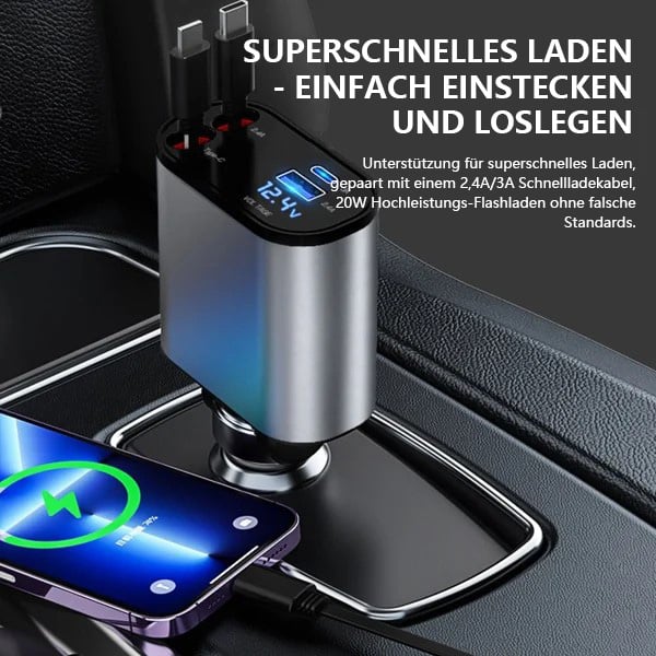 Auto Schnellladegerät USB für iPhone Samsung Huawei - Universal KFZ