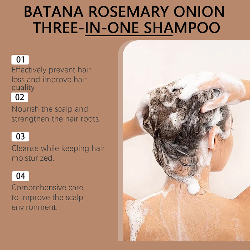 3-in-1 Shampoo mit Batana-Öl und Zwiebelextrakt für alle Haartypen